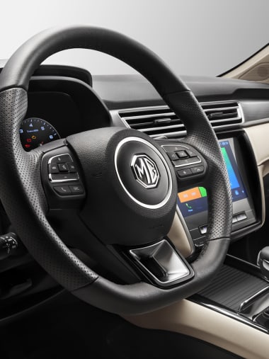 MG5 Beige Interior Leather Steering Wheel